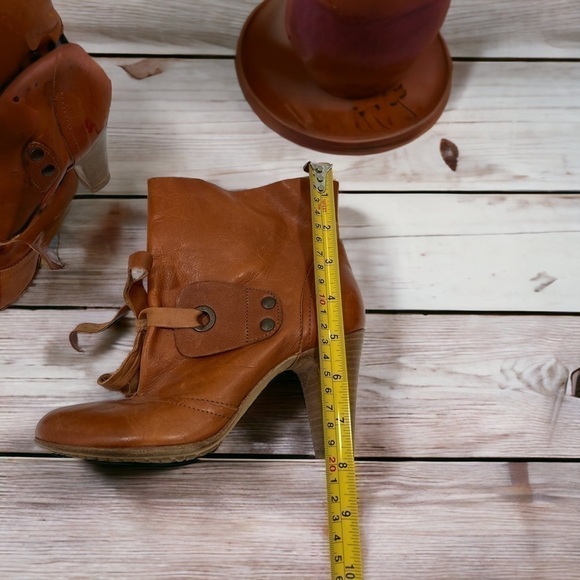 FRU.IT Women's Cognac Leather boots size 36 US 5.5 made in Italy - Picture 15 of 17
